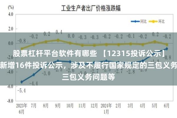 股票杠杆平台软件有哪些 【12315投诉公示】家家悦新增16件投诉公示，涉及不履行国家规定的三包义务问题等