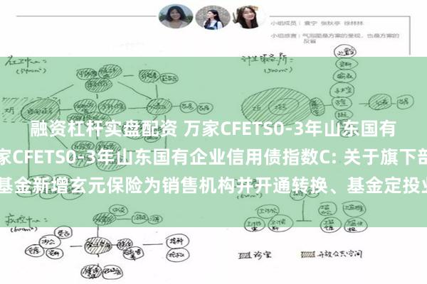 融资杠杆实盘配资 万家CFETS0-3年山东国有企业信用债指数A,万家CFETS0-3年山东国有企业信用债指数C: 关于旗下部分基金新增玄元保险为销售机构并开通转换、基金定投业务及参与其费率优惠活动的