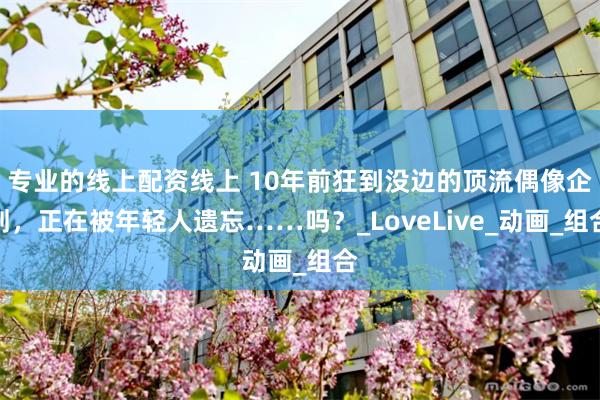 专业的线上配资线上 10年前狂到没边的顶流偶像企划，正在被年轻人遗忘……吗？_LoveLive_动画_组合
